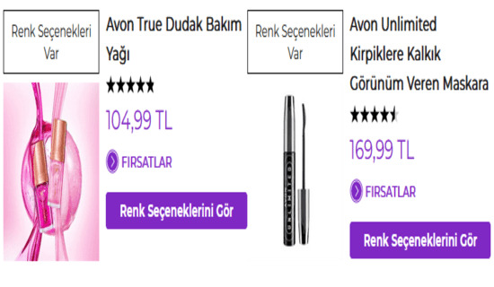 Cashback Avon Makyaj