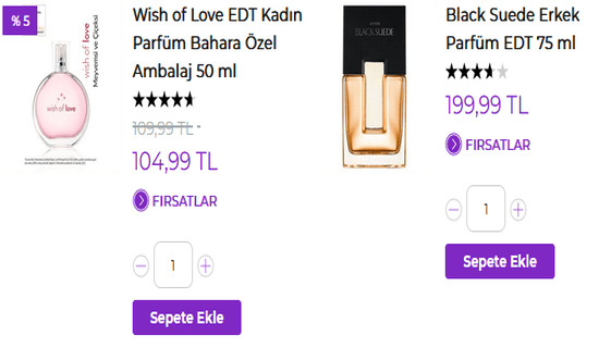 Cashback Avon Parfüm