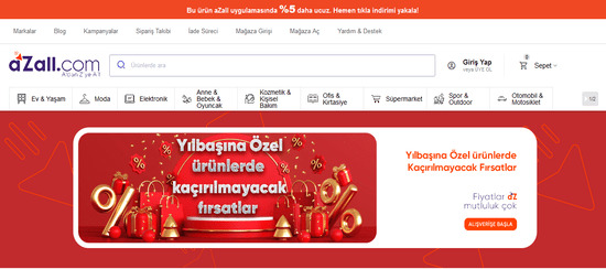 Azall Resmi internet sitesi