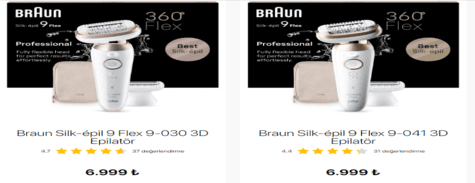 Cashback Braun Epilatörler
