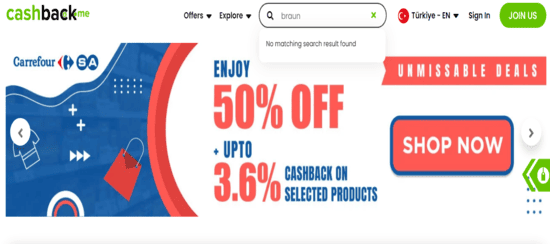 Cashback Braun Arama