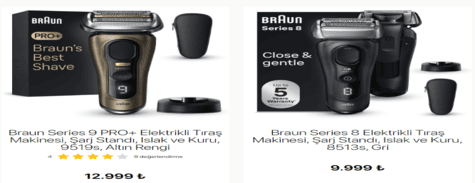 Cashback Braun Tıraş Makineleri