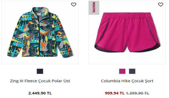 Cashback Columbia Çocuk