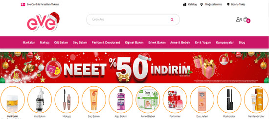 Eveshop Resmi internet sitesi