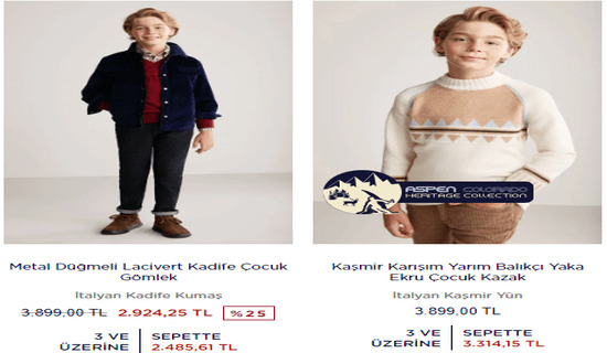 Cashback Hemington Çocuk