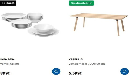 Cashback IKEA Yemek Odası