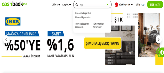 Cashback Kip Arama
