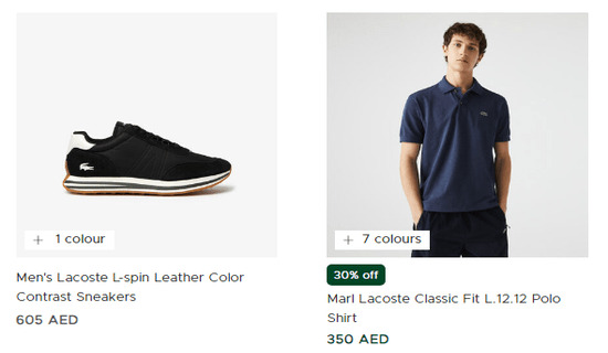 Cashback Lacoste Coupon