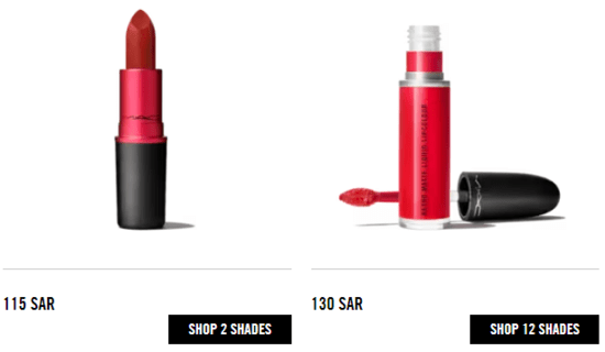 Cashback MAC Cosmetics Code KSA