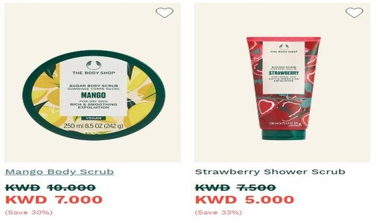 Cashback The Body Shop Code Kuwait